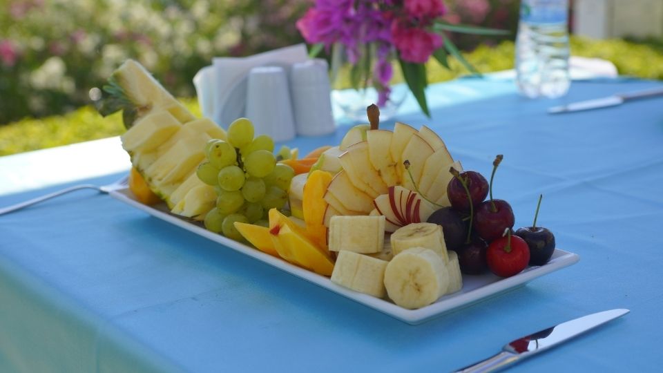 Plate of Mixed Fruits