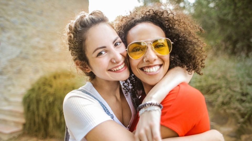 Two Women Close Friends