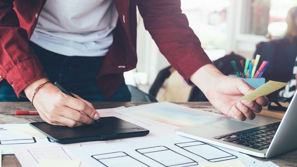 UX Designer Planning Mobile Site