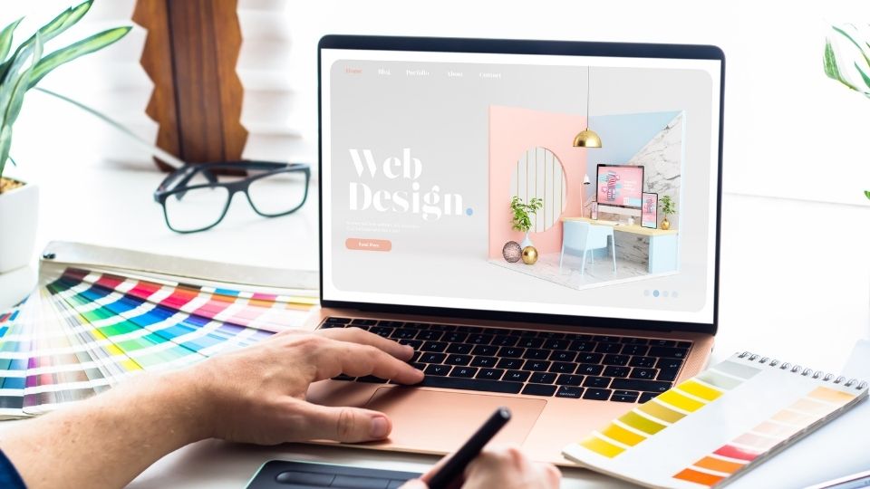 Web Designer Using Macbook